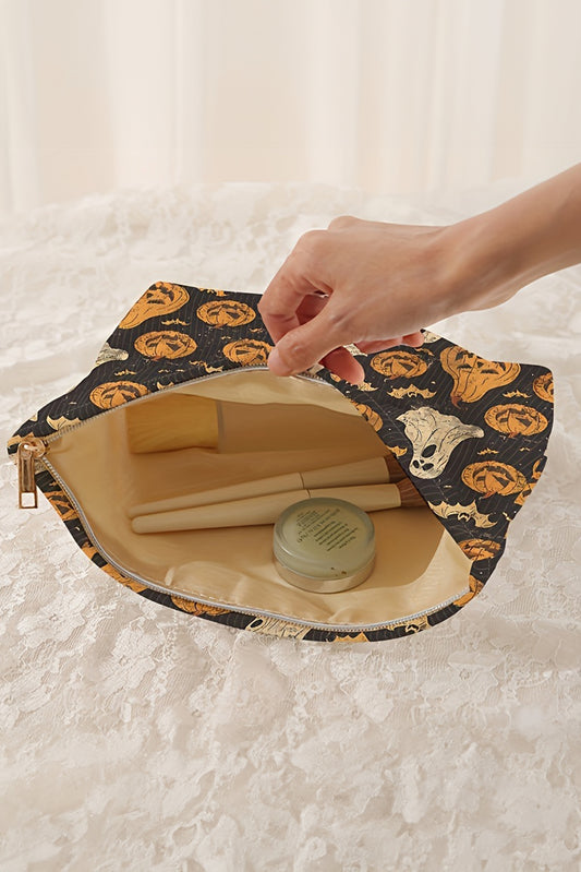 Black Halloween Makeup Bag