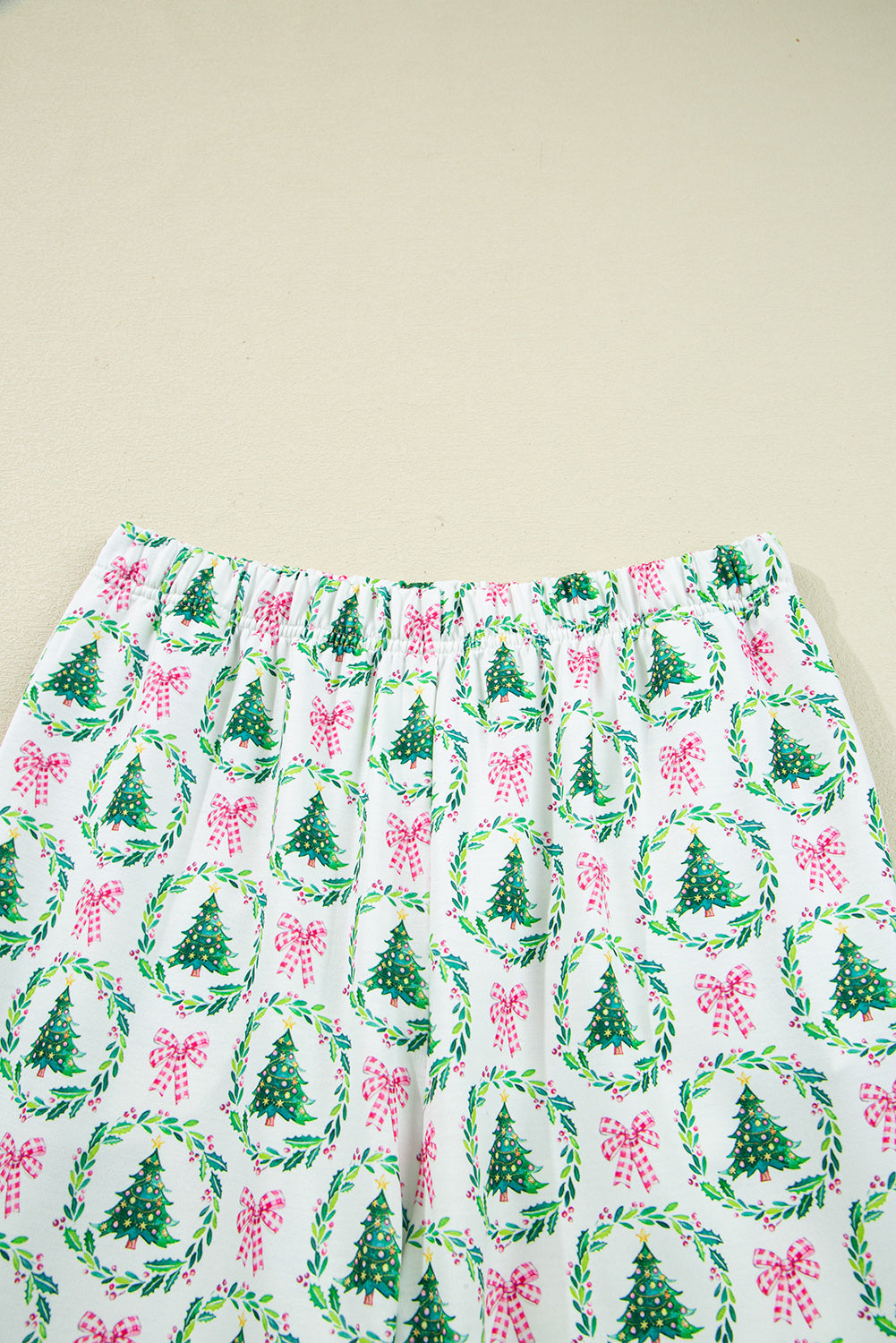 Christmas Tree Print 2pcs Lounge Set