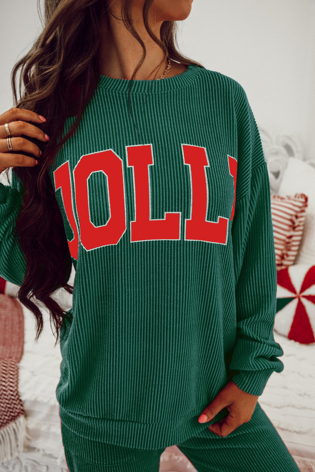 Evergreen JOLLY Long Sleeve Top and Pockets Pants Set