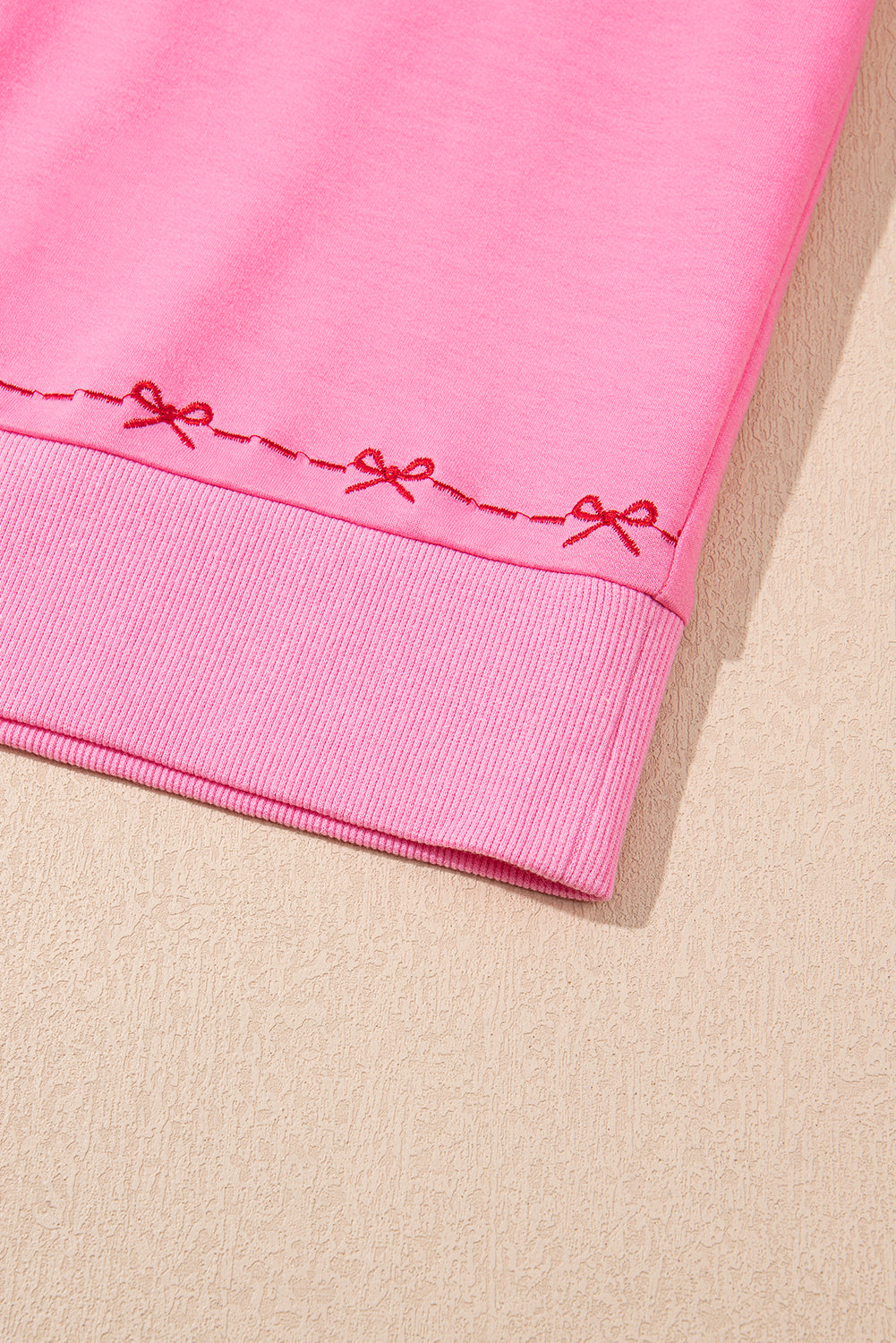 Pink Bow Trim Pearl Blouse and Skort Set