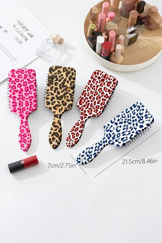 Bright Pink leopard Print Cushion Comb