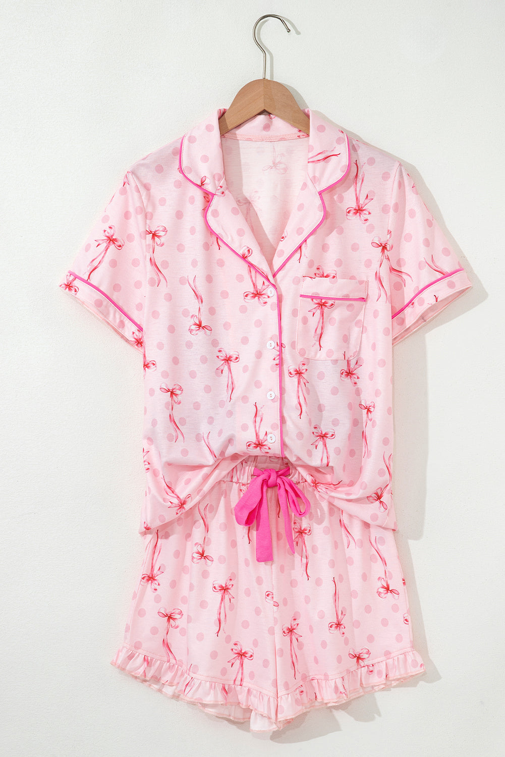Cherry Print Pajama Set