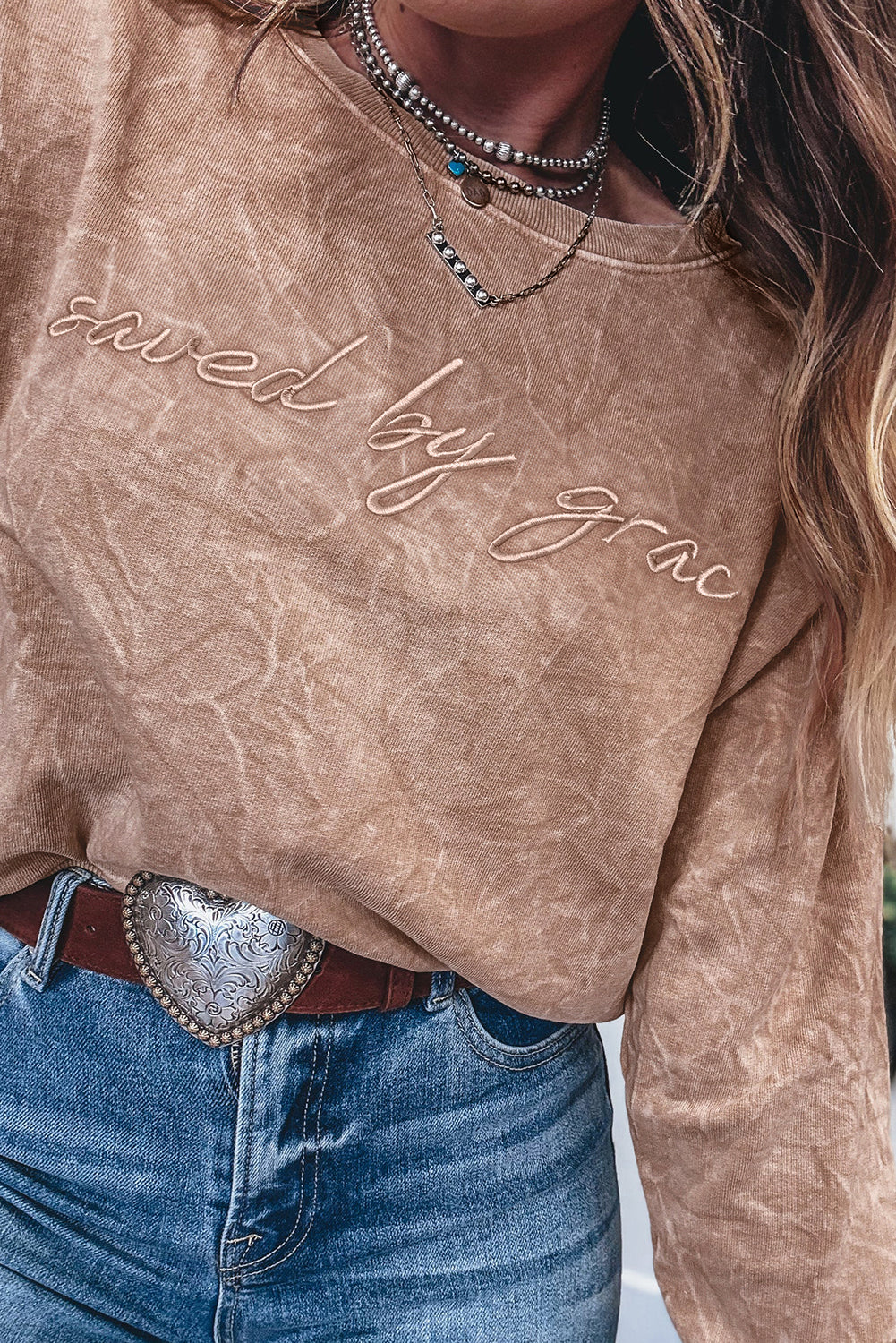 Dune "saved by grace" Loose Sweatshirt