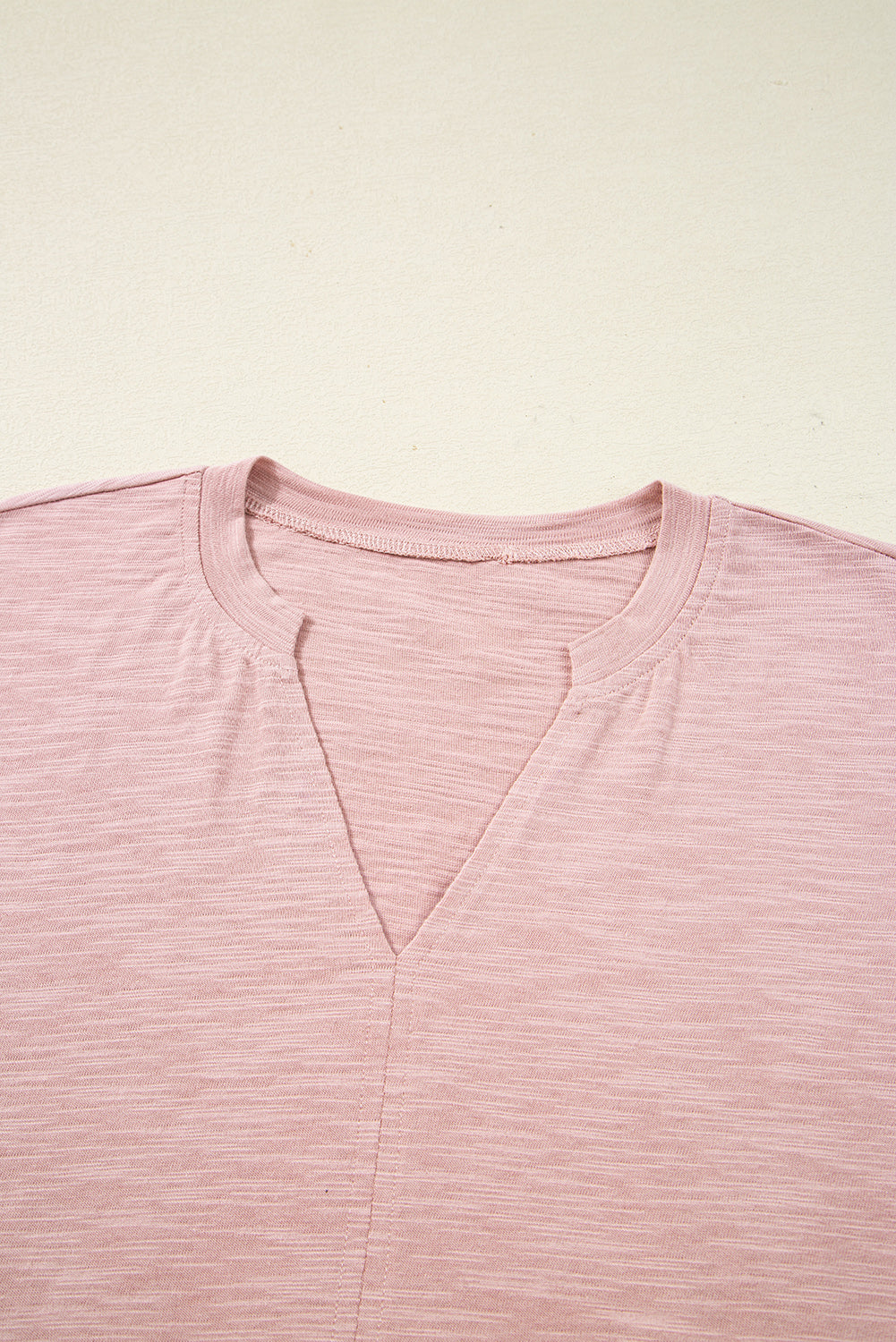 Light Pink V Neck Blouse