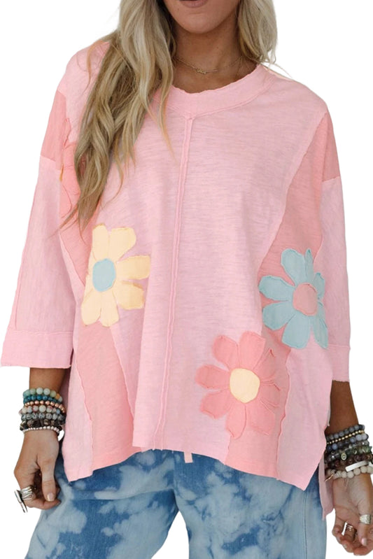 Pink Flower Top
