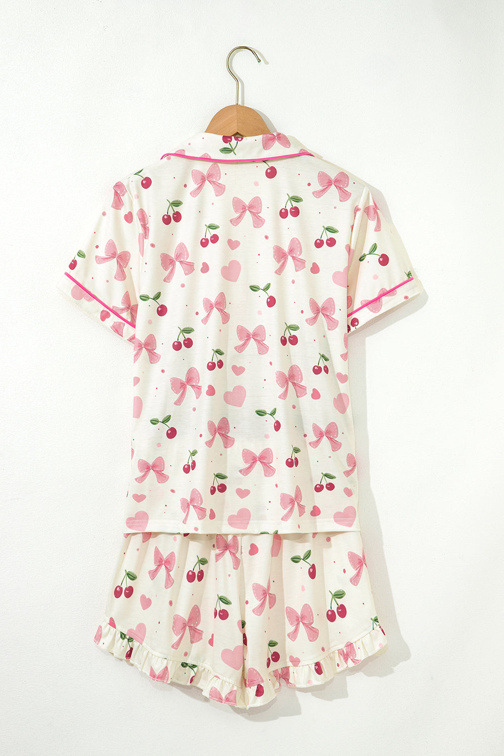 Cherry Print Pajama Set