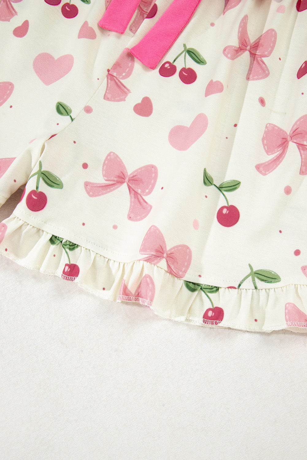 Cherry Print Pajama Set