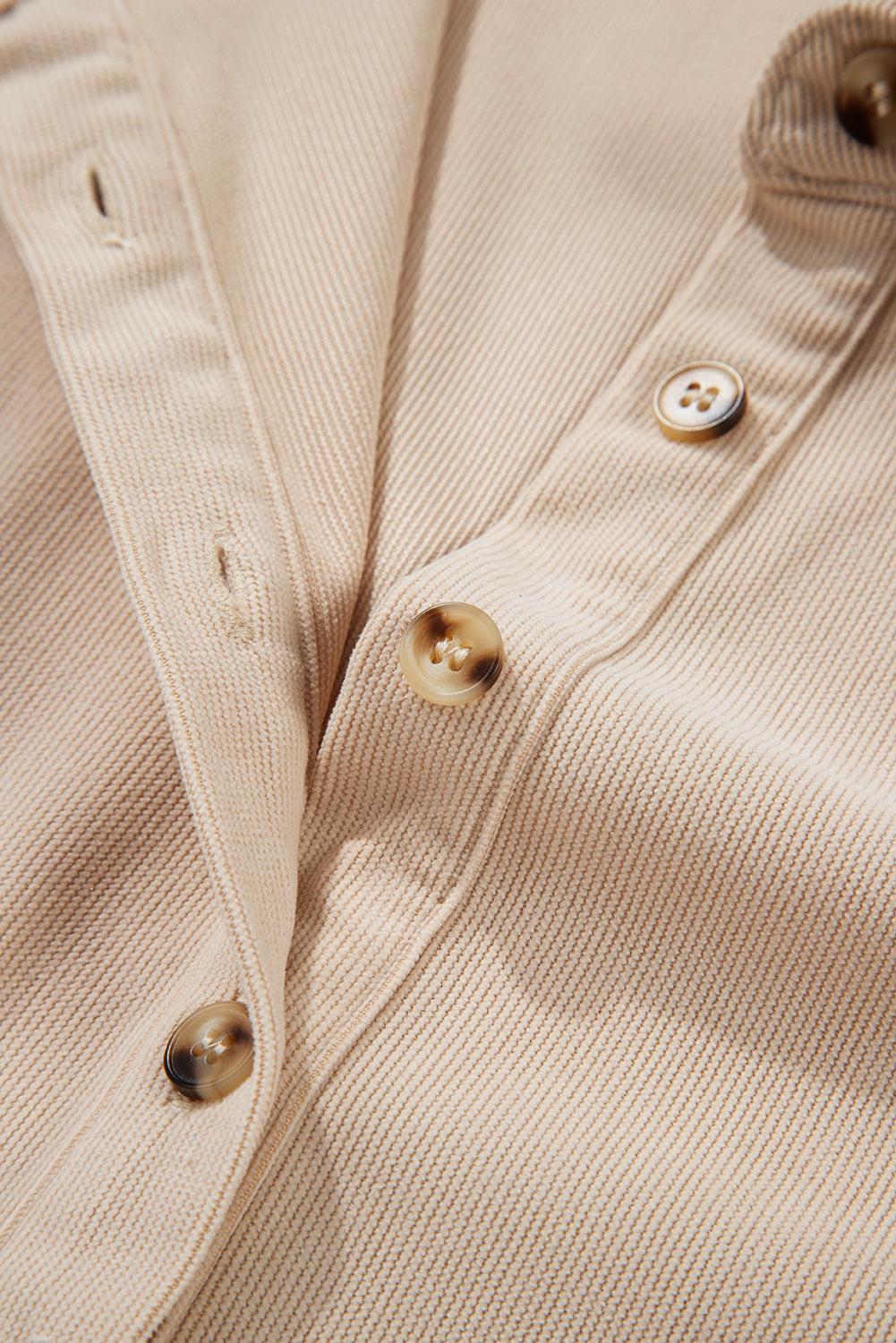 Oatmeal Half Button Collared Long Sleeve Mini Dress