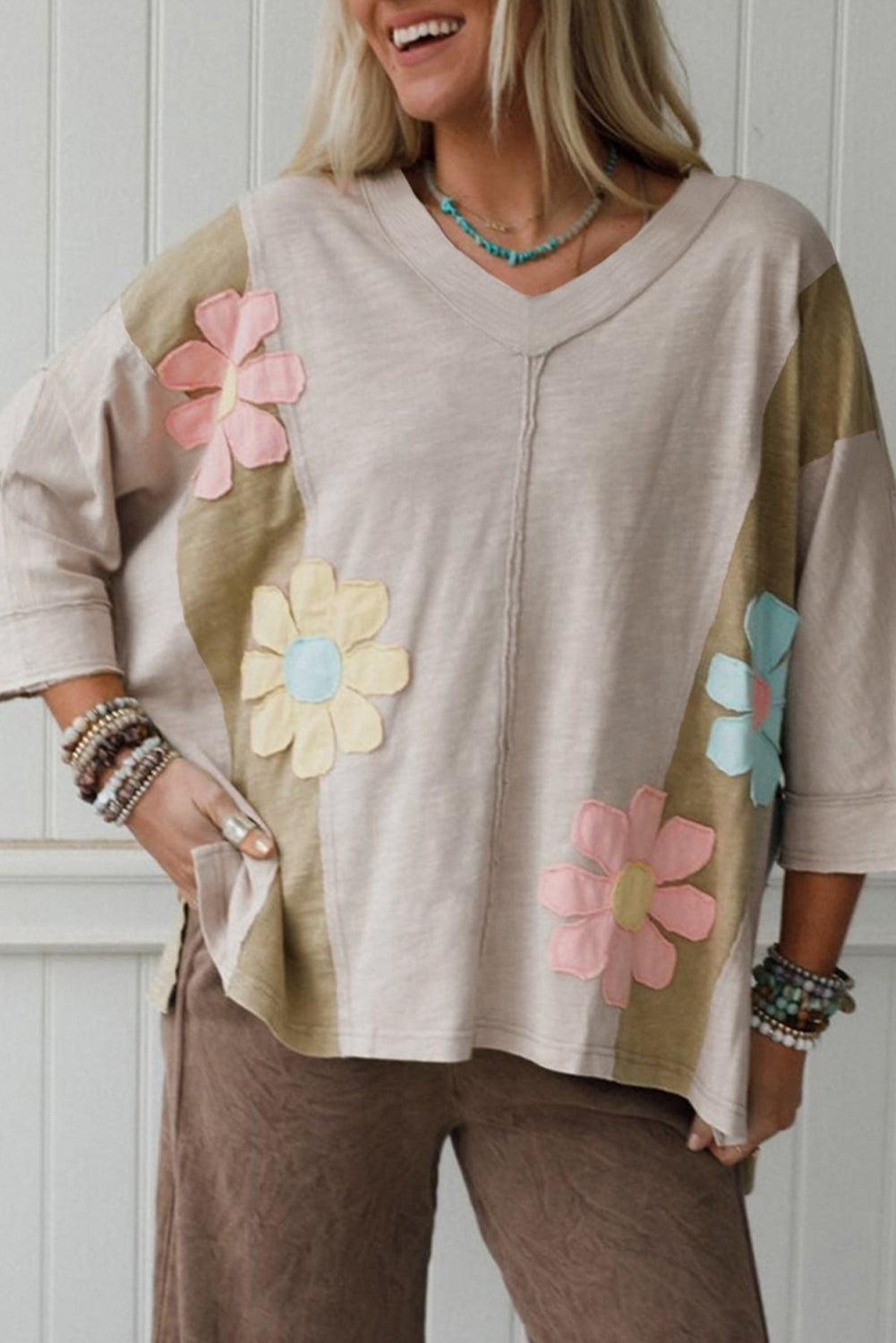 Pink Flower Top