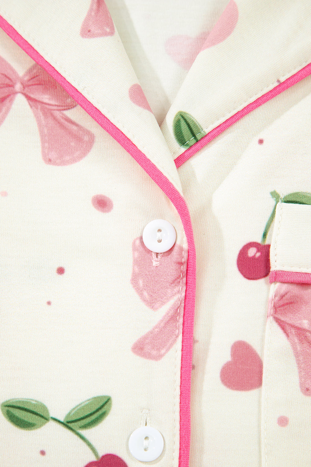 Cherry Print Pajama Set