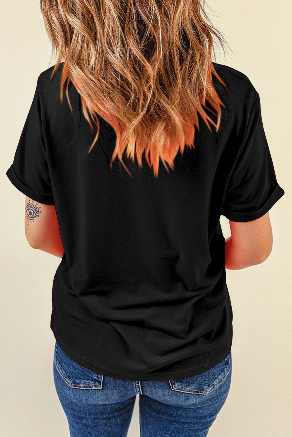 Black Game Day Oversize Tee