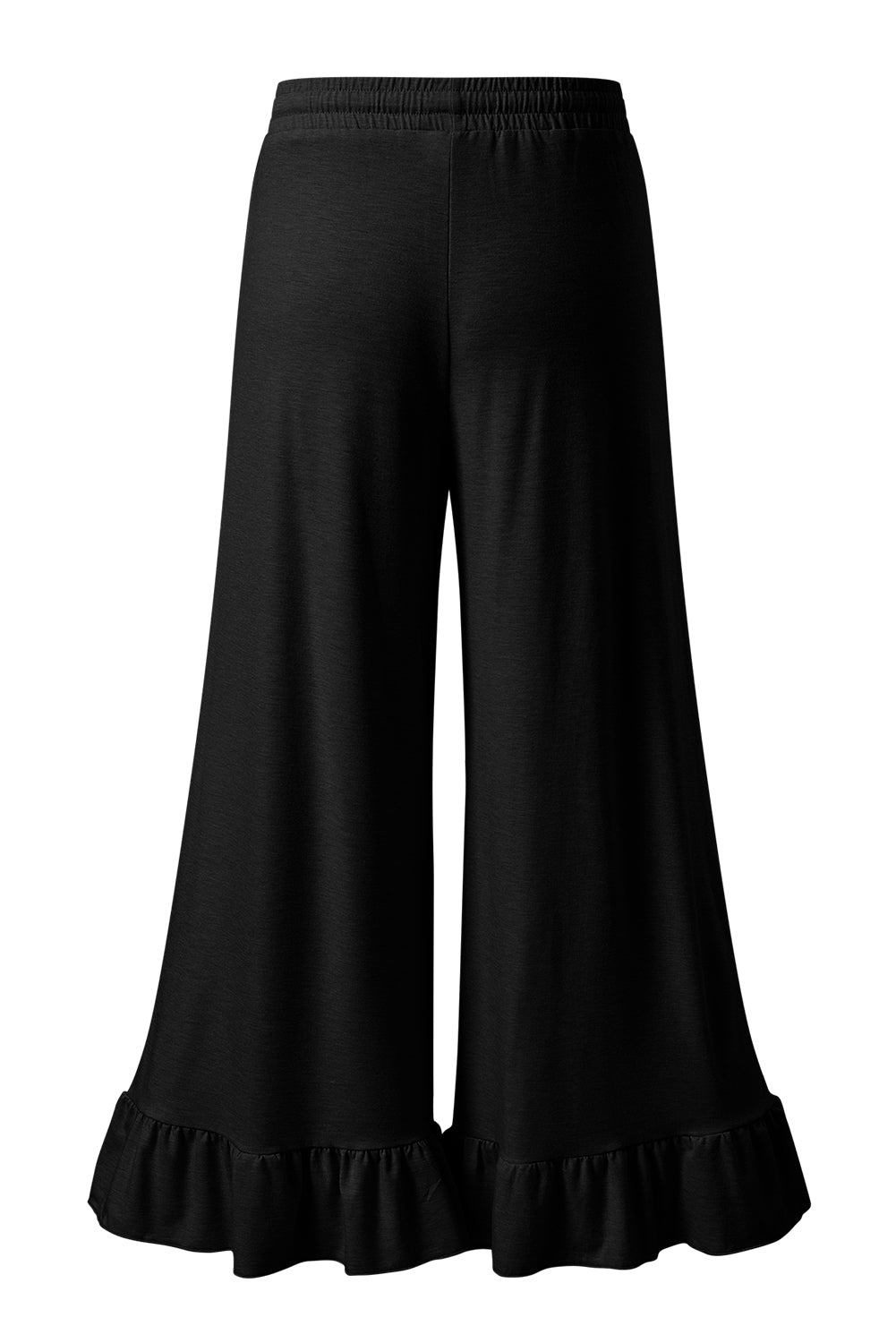 Dune Solid Color Ruffle Wide Leg Pants