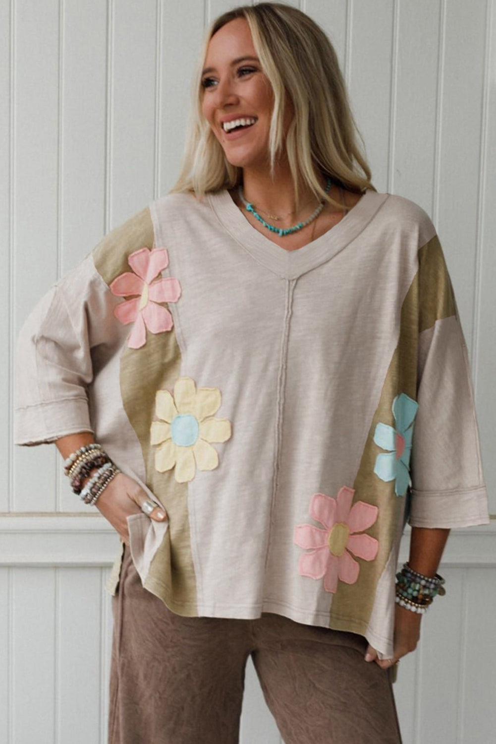 Pink Flower Top