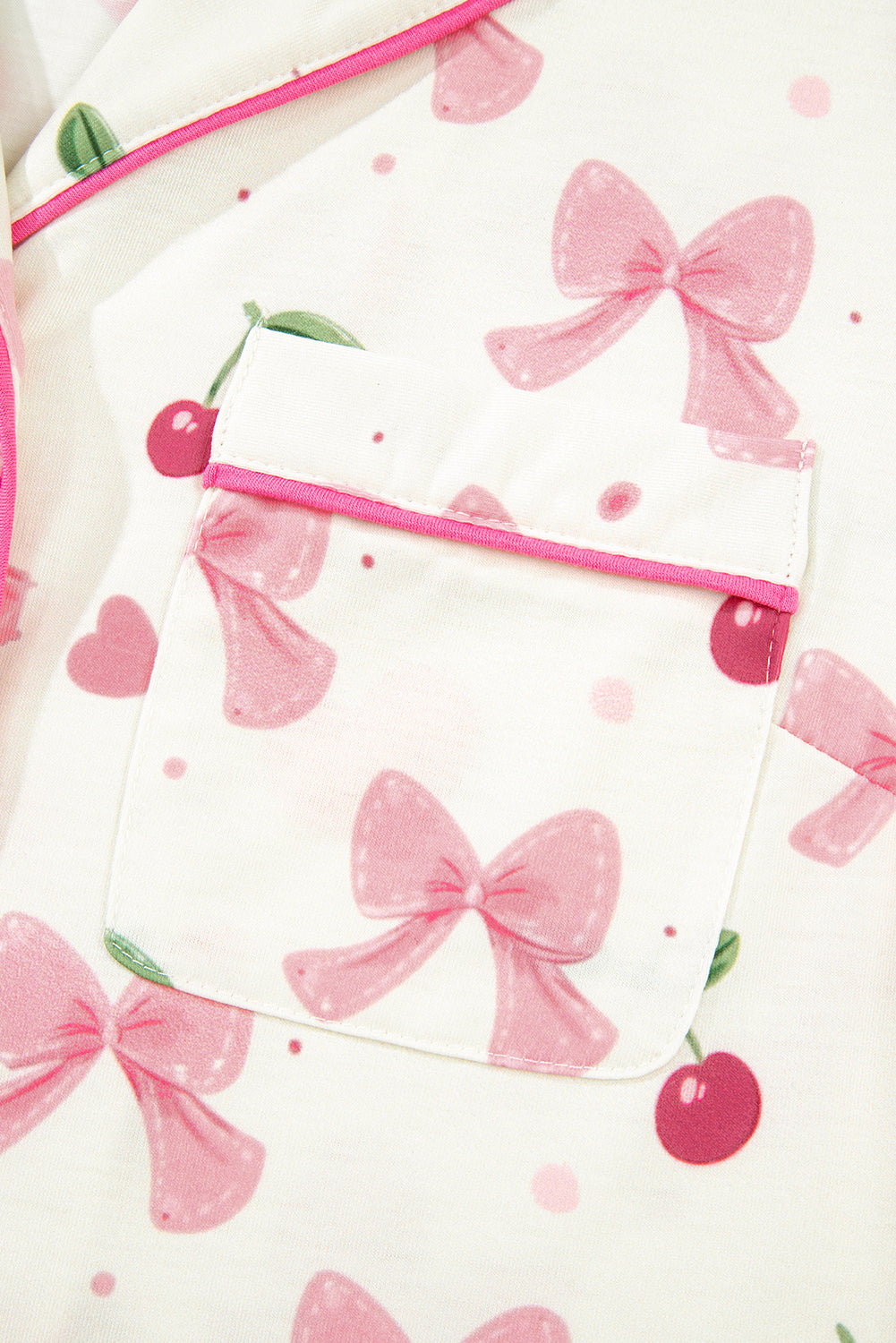 Cherry Print Pajama Set