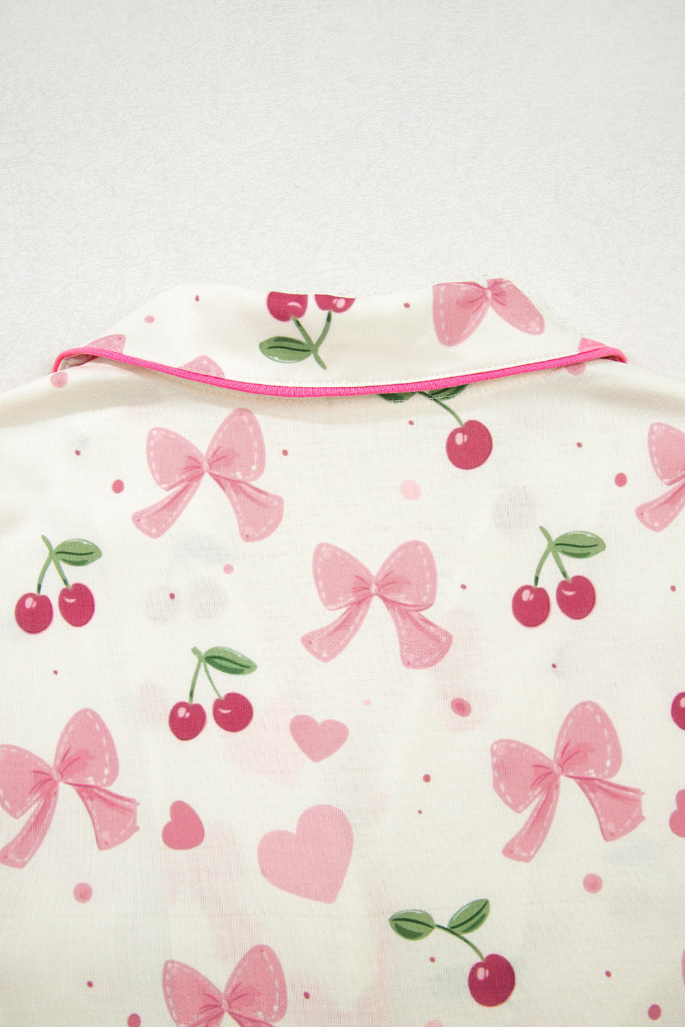 Cherry Print Pajama Set